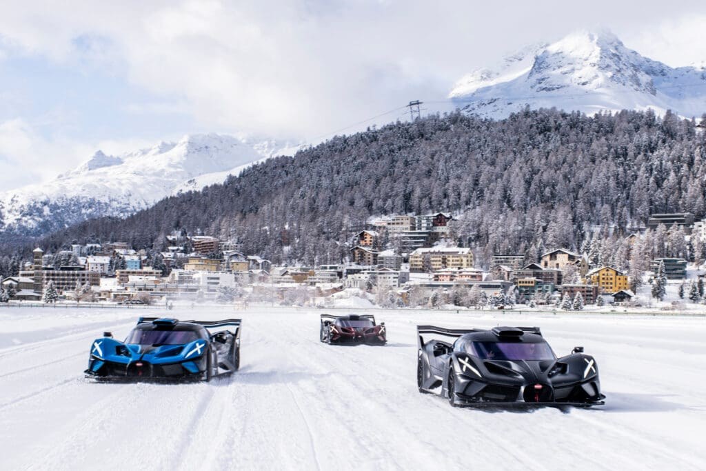 Bugatti Turns a Frozen Lake Into Theatre at The I.C.E. St. Moritz