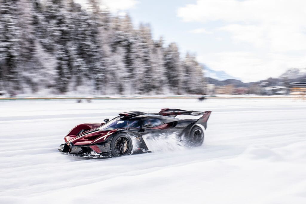 Bugatti Turns a Frozen Lake Into Theatre at The I.C.E. St. Moritz