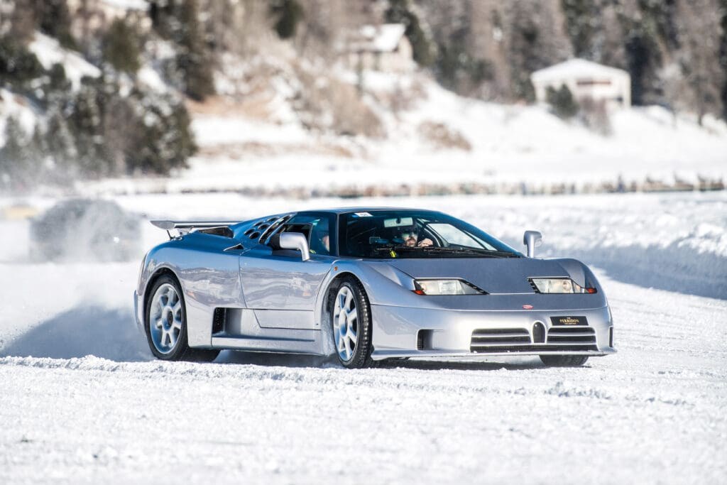 Bugatti Turns a Frozen Lake Into Theatre at The I.C.E. St. Moritz