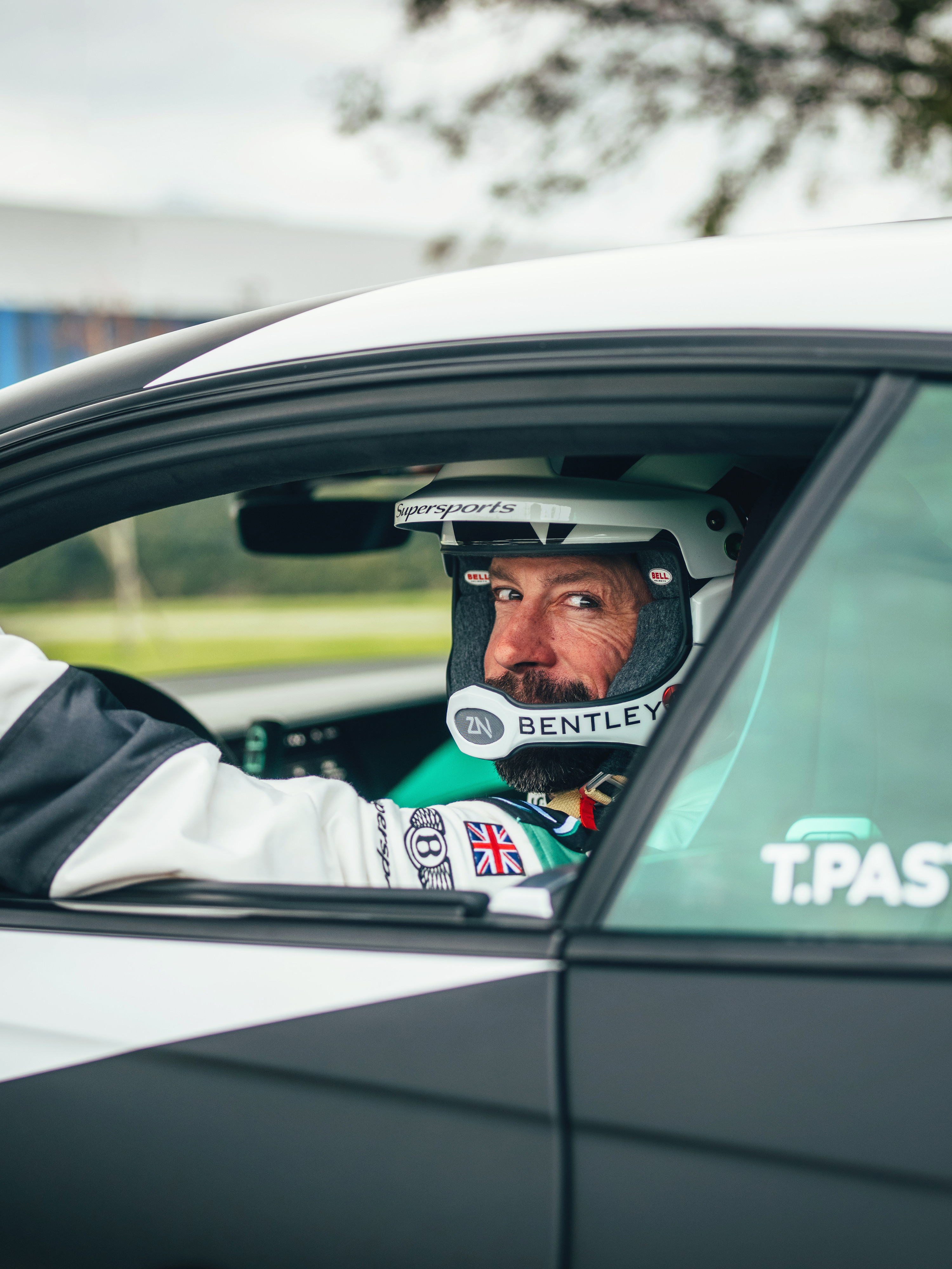 Bentley Supersports goes sideways, on purpose, with Travis Pastrana at the wheel