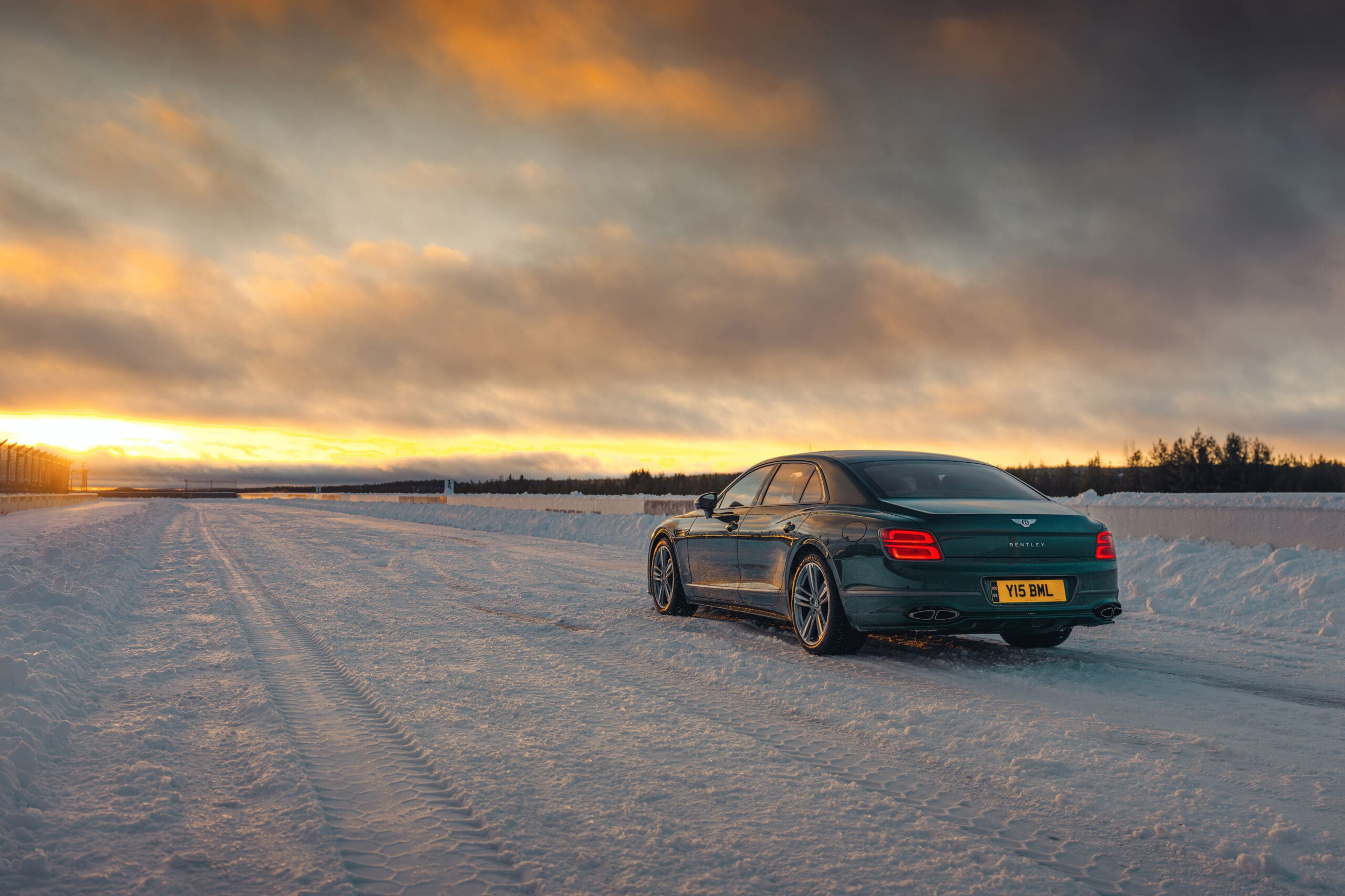 Bentley’s Flying Spur Speed sets a frosty record