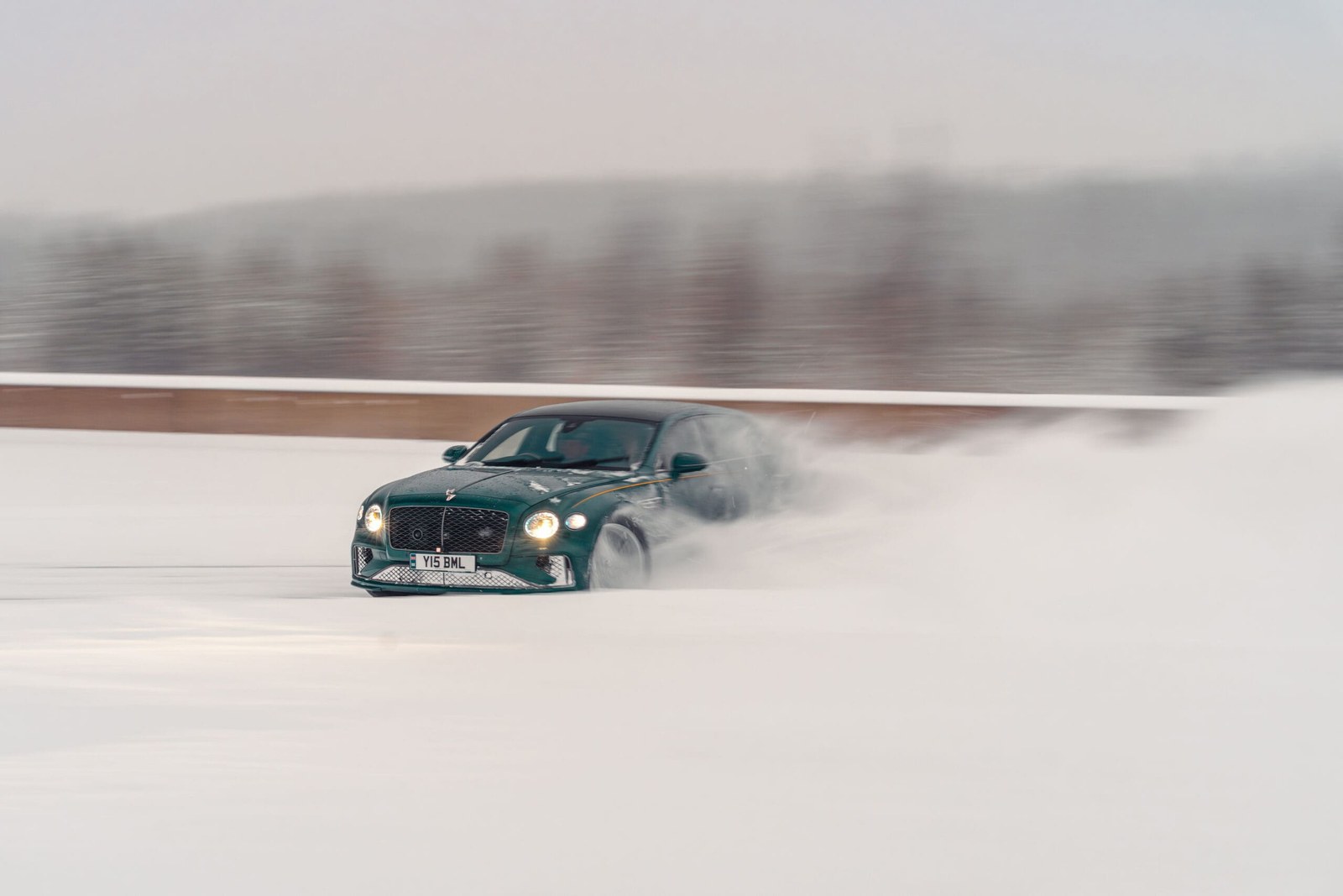 Bentley drifting ice racing