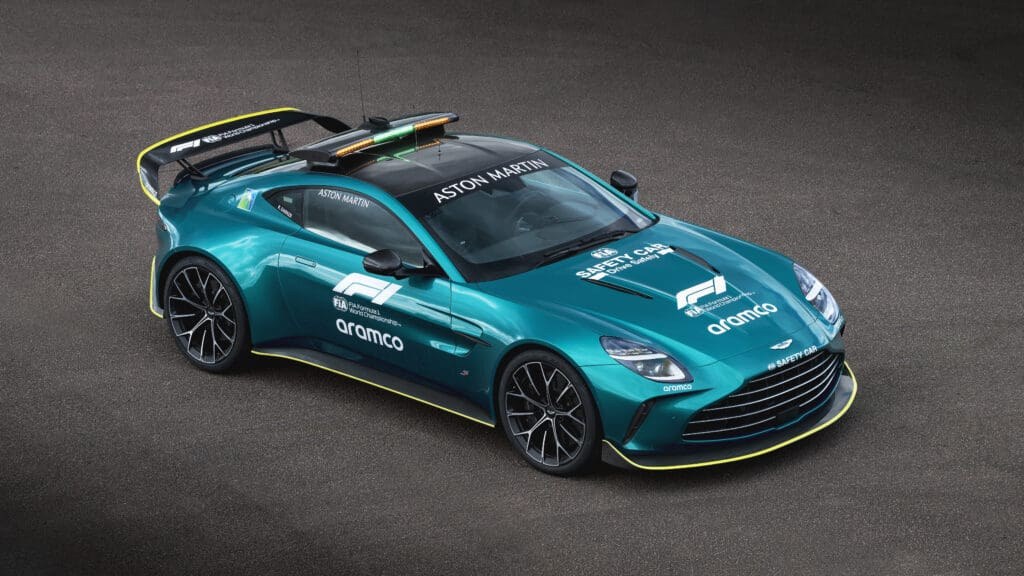 Vantage S, now with a lightbar: Aston Martin’s new F1 safety car is a statement piece