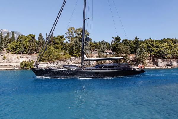 Inside the 40 meter sailing yacht Kokotea