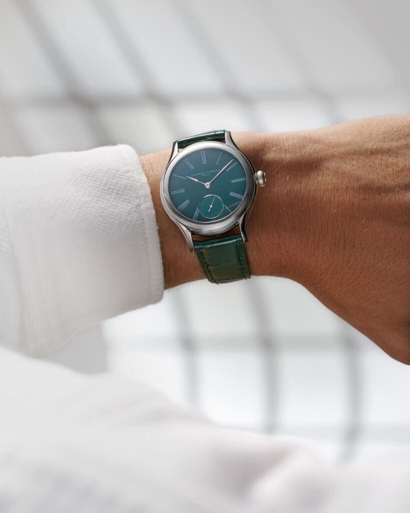 Meet the new Laurent Ferrier: Teal, Time, Tourbillon