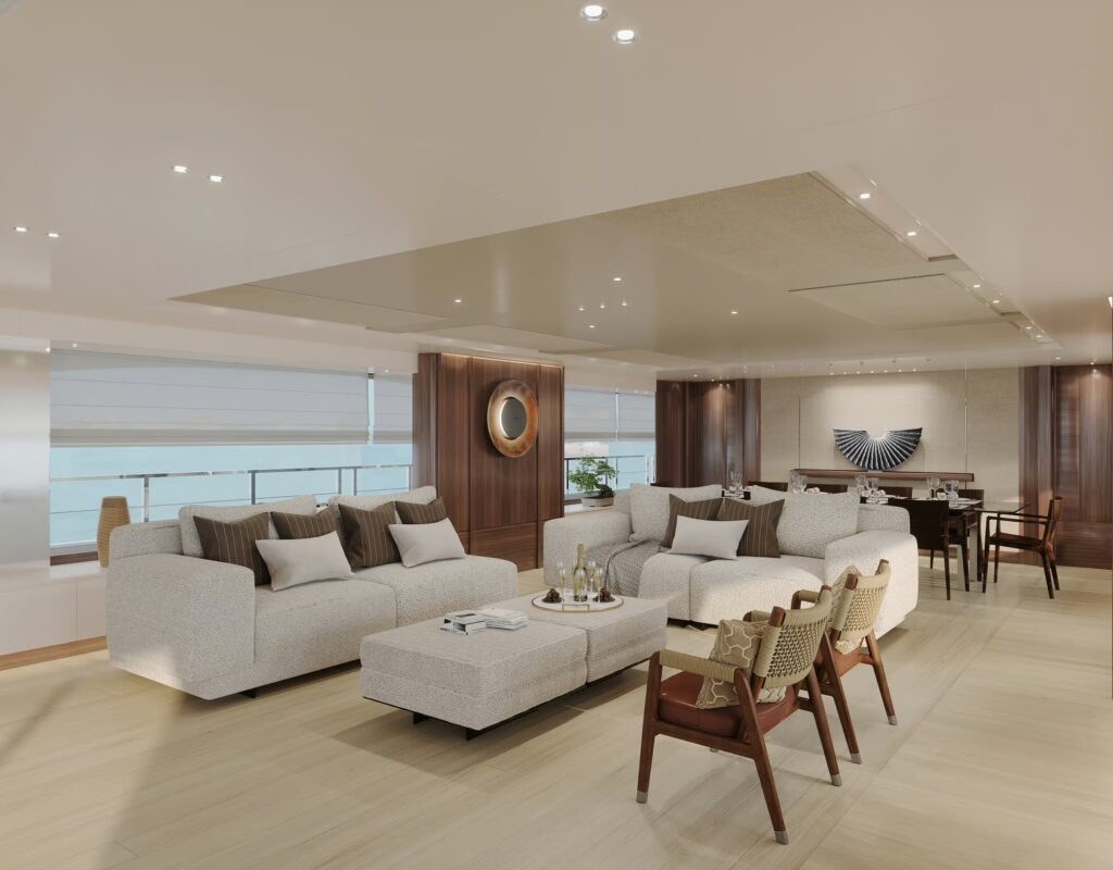 Benetti’s 144-Foot Yacht Juno’s 7 Brings a 1,000-Square-Foot Sundeck to Cannes