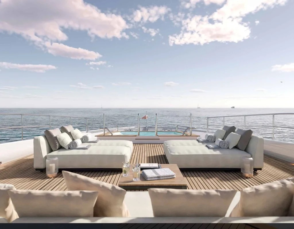 Benetti’s 144-Foot Yacht Juno’s 7 Brings a 1,000-Square-Foot Sundeck to Cannes