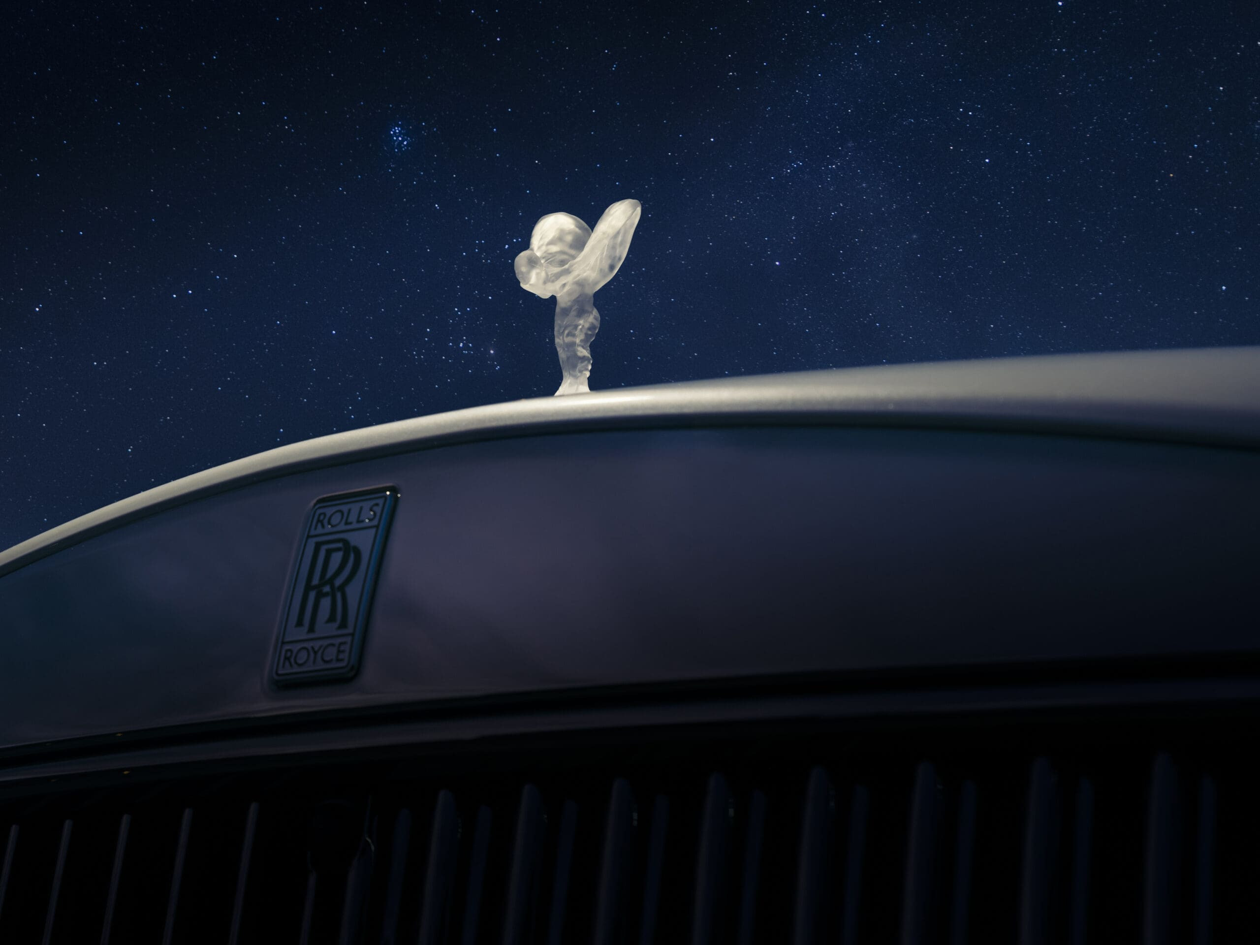 Rolls-Royce Cullinan Cosmos: the night sky, parked in the valet lane