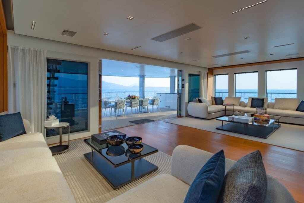 White Lotus Yacht Interior
