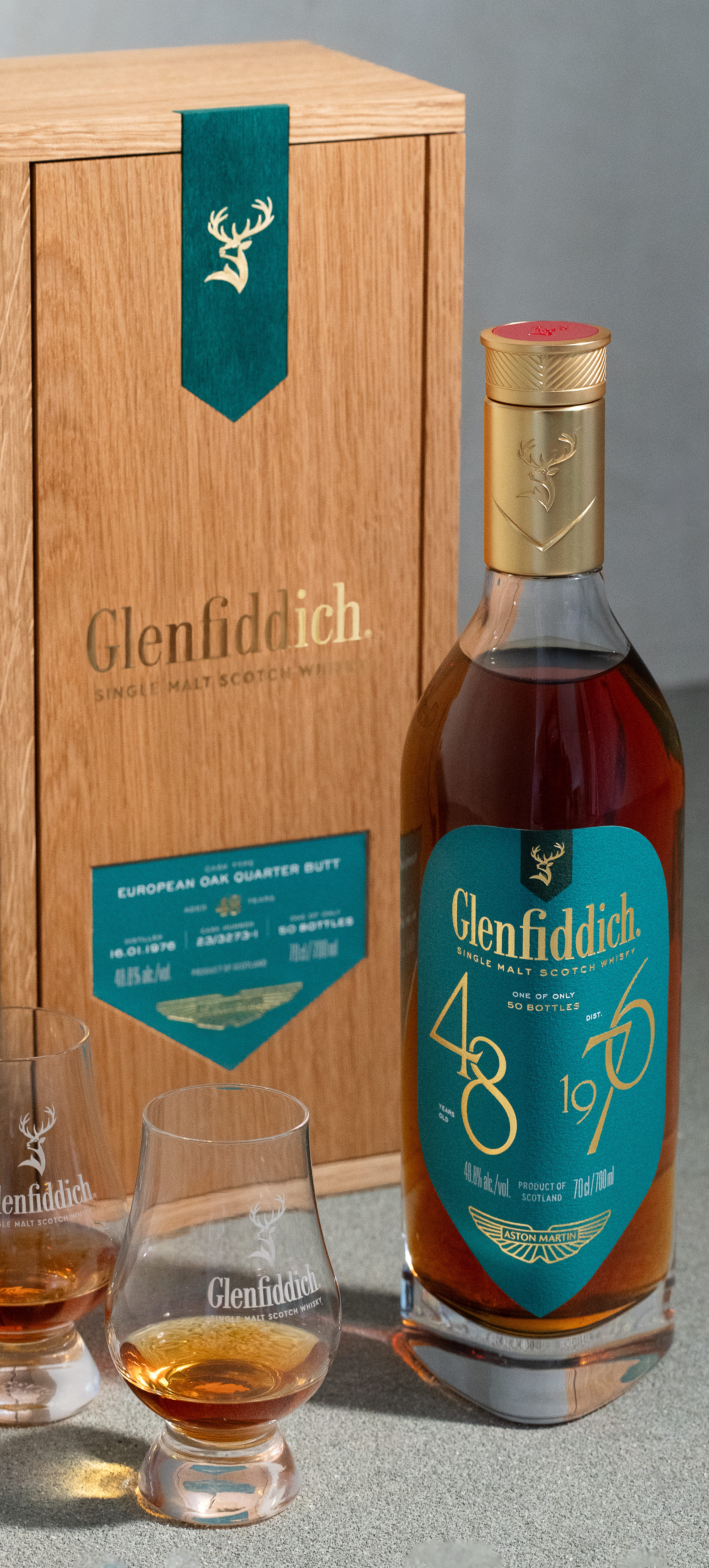 Carbon fiber meets coopered oak: Aston Martin and Glenfiddich’s Monterey handshake